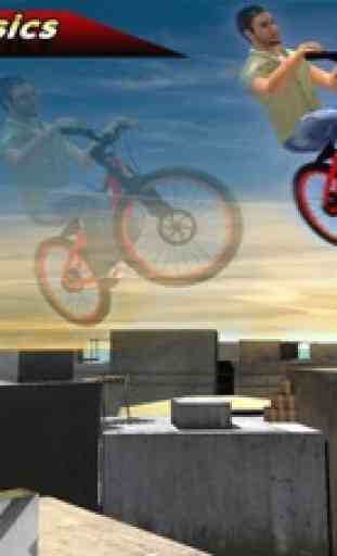Extreme City Rooftop Free-Style Bike Rider Stunts 2