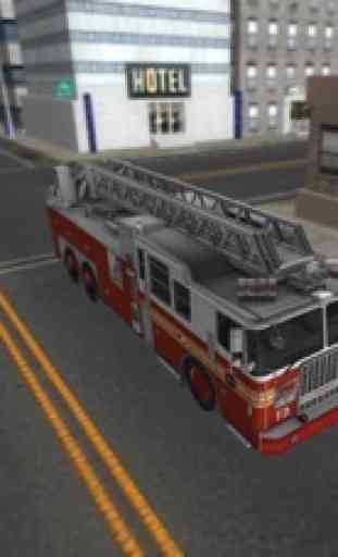 Fire-fighter 911 Emergency Truck Rescue Sim-ulator 3