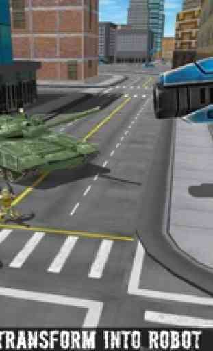 Flying Hero Robot: City Police Super Car Simulator 3