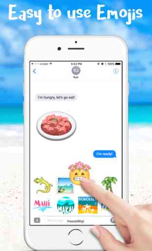 HawaiianMoji - Hawaii Food & Drink Emoji Stickers 2