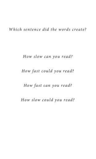 Impossible Speed Reading Game 4