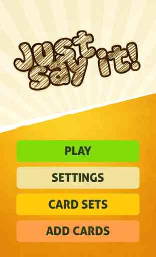 Just Say It! - Charades party game 1
