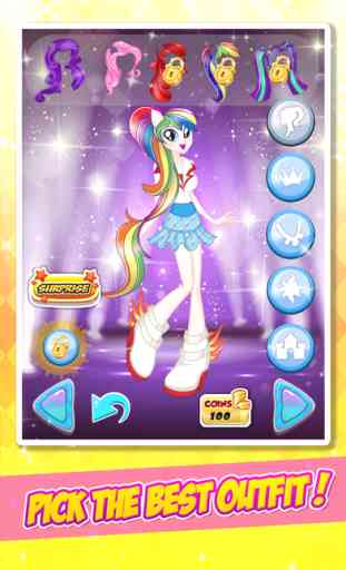 Pony Princess Girls Dress Up and Salon Games 4