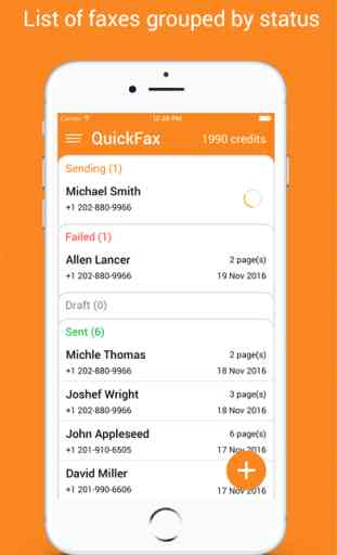 QuickFax: send fax from phone 2