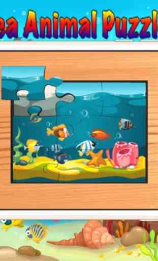 Sea Animal Jigsaw Puzzles for Toddlers Kids Games 4