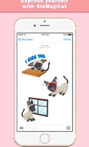 SiaMojiCat - Stickers & Keyboard for Siamese Cats 4
