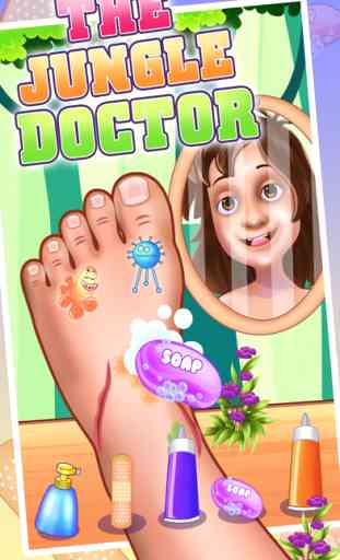 The Jungle Doctor: Foot spa hospital game for kids 1