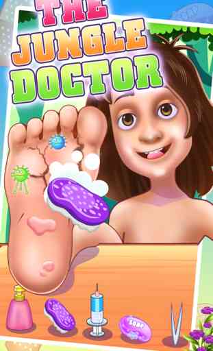 The Jungle Doctor: Foot spa hospital game for kids 2