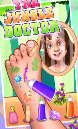 The Jungle Doctor: Foot spa hospital game for kids 3