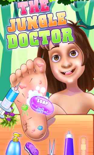 The Jungle Doctor: Foot spa hospital game for kids 4