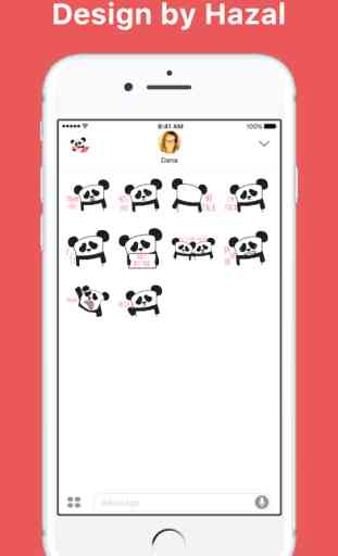 The Lazy Panda stickers by Hazal for iMessage 2