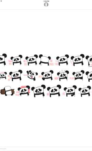 The Lazy Panda stickers by Hazal for iMessage 3