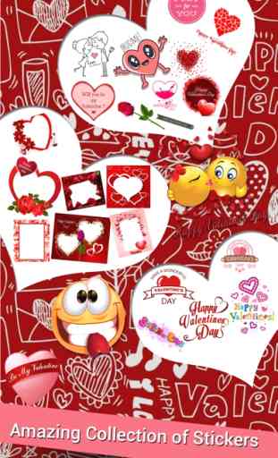 Valentine Yourself- Love Card Photo Stickers App 3