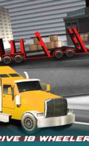 18 Wheeler Truck Driver Simulator 3D – Drive out the semi trailers to transport cargo at their destination 2