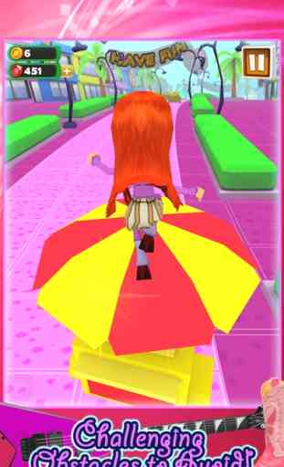 3D Fashion Girl Mall Runner Race Game by Awesome Girly Games FREE 1