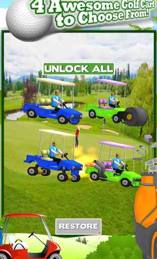 3D Golf Cart Racing and Driving Game in Golfing Race Driver Games with Boys FREE 1