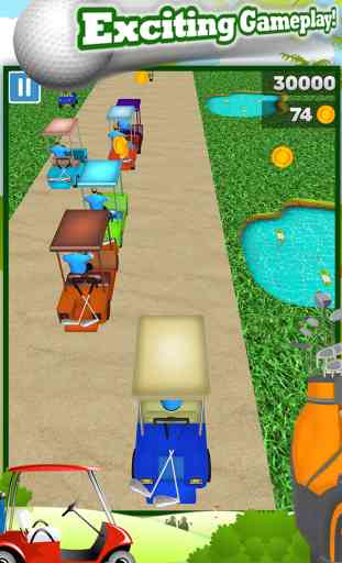 3D Golf Cart Racing and Driving Game in Golfing Race Driver Games with Boys FREE 2