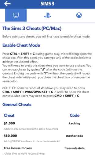 Cheats & Guide for The Sims - Sims 4,Sims 3 &2&1 2