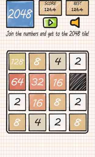 2048 - Number puzzle Doodle Style 2
