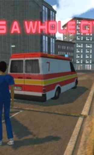 3D Rescue City Ambulance Parking Simulator 2