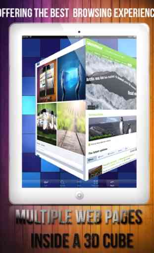 3D Web Browser - Browser with FullScreen & 3D Cube 3