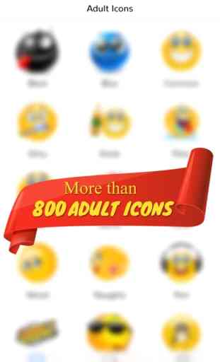 Adult Emoji Icons - Funny Stickers for Chatting 1