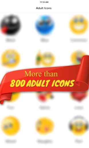 Adult Emoji Icons - Funny Stickers for Chatting 4