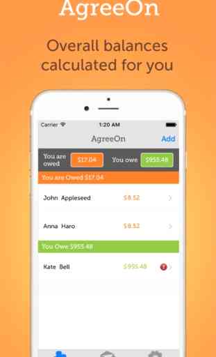 AgreeOn - The debt, rent, IOU calculator for friends 2