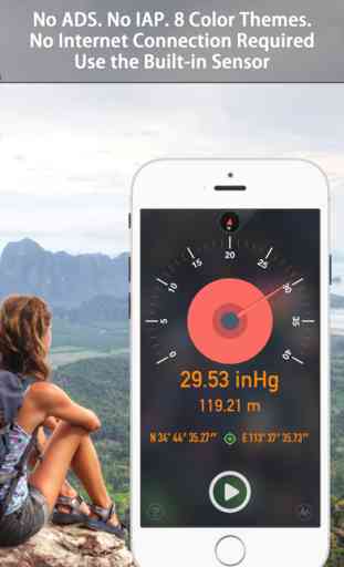 Barometer & Altimeter - for outdoor sports,fishing 3
