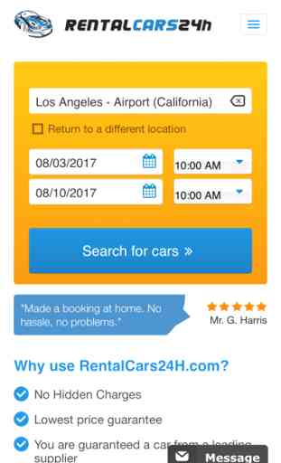 Car hire LAX - Los Angeles USA 1