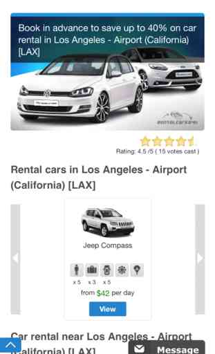 Car hire LAX - Los Angeles USA 2