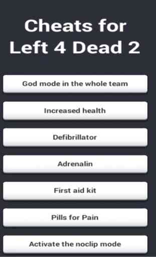Cheats for Left for Dead 2 4