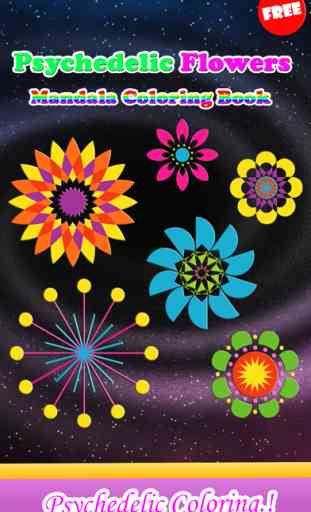Flower Mandala Therapy Coloring Book Drawing Pages 1