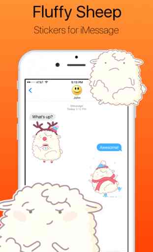Funny and Fluffy Sheep Stickers 1