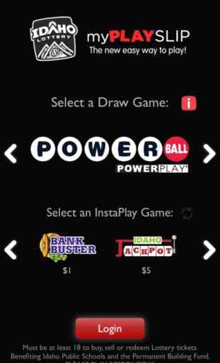 Idaho Lottery - myPlayslip 2
