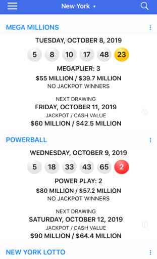 Lotto Results - Lottery in US 1