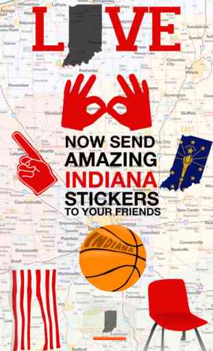 Love Indiana Stickers 1