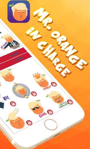 Mr. Orange in Charge – Stickers for iMessage 2