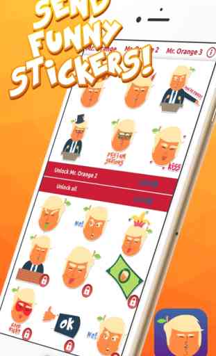 Mr. Orange in Charge – Stickers for iMessage 3