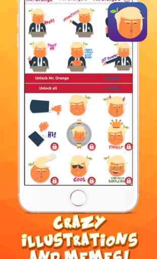 Mr. Orange in Charge – Stickers for iMessage 4