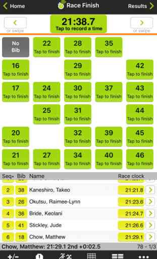 Race & Lap Timer for iPhone 3