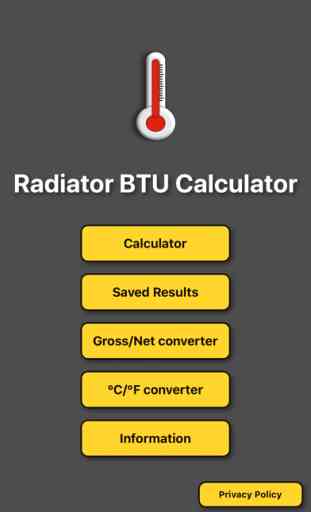 Radiator / BTU Calculator 1