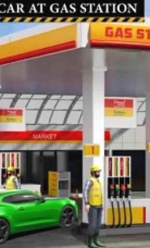 Sports Car Gas Station Parking – Highway Driving 2