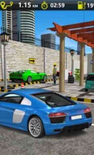Sports Car Gas Station Parking – Highway Driving 3