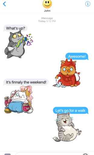 Super Cat Tom Tales Stickers for iMessage 3