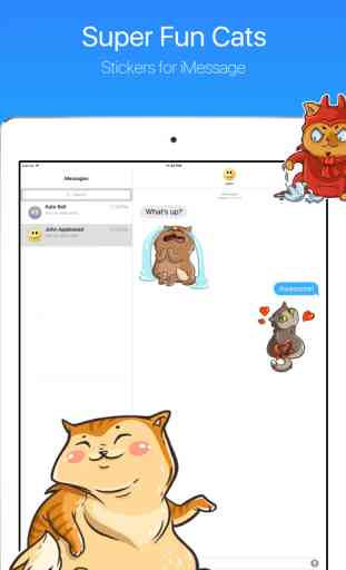 Super Cat Tom Tales Stickers for iMessage 4