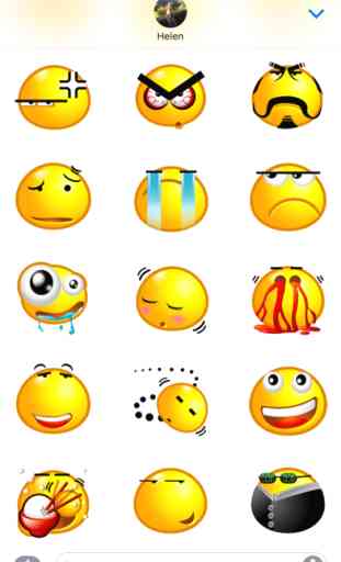 Yellow Bubble Emoji Sticker Pack for iMessage 3