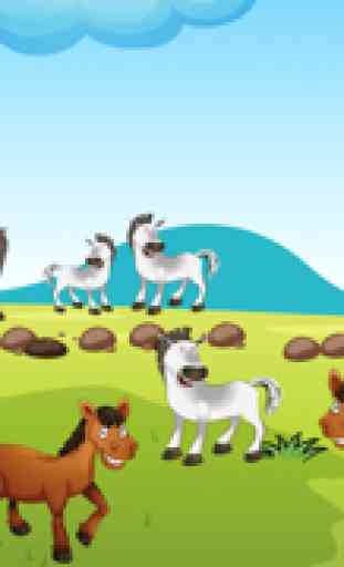 Active Horse Game for Children Age 2-5: Learn for kindergarten, preschool or nursery school with horses 3