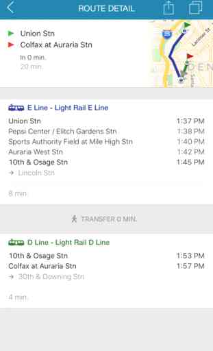 ezRide Denver RTD - Transit Directions for Bus and Light Rail including Offline Planner 3