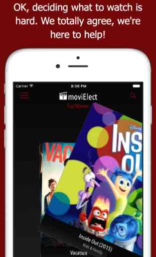 moviElect - Decide Which iTunes Movie or Rental to Watch for TV & Mobile 1